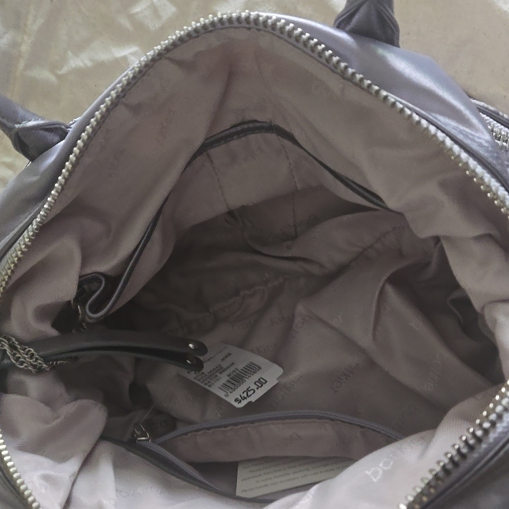 Botkier Gray Satin Satchel with Silver Hardware - Picture 7 of 7